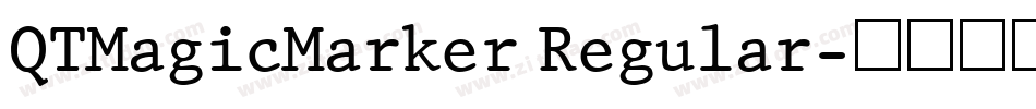 QTMagicMarker Regular字体转换